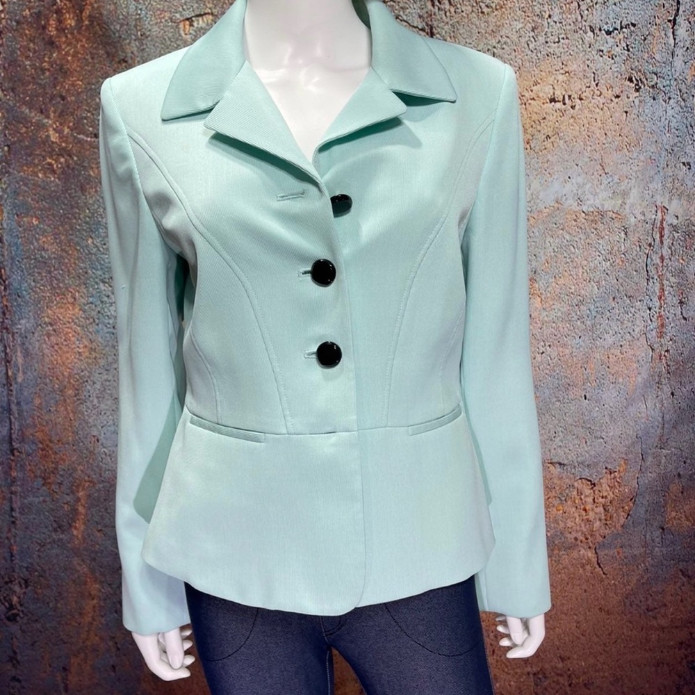 Mint Green Evan Picone Blazer Size 10